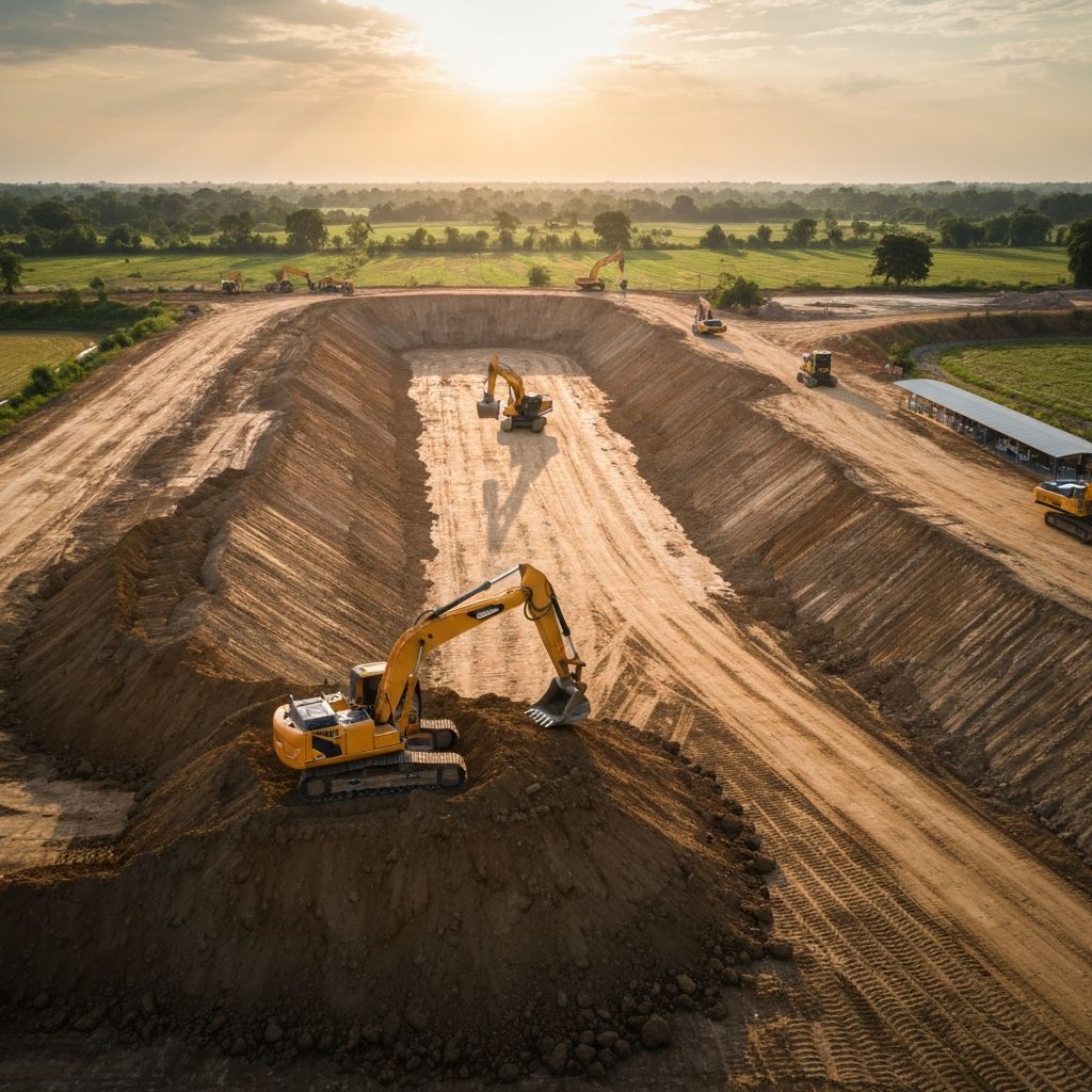 ถมดินทำแปลงเกษตร